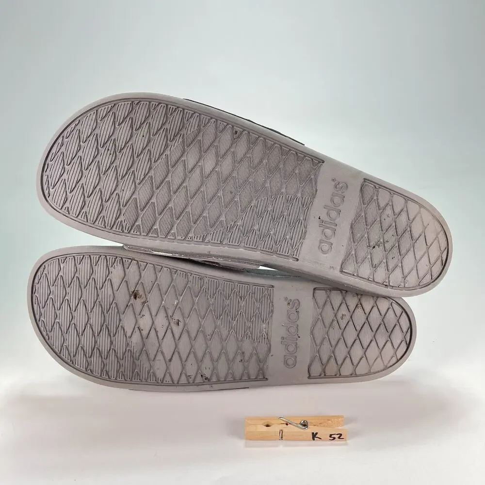 adidas Adilett Dark Grey Slip On Comfort Slides Sandals S80977 Men's Size 11